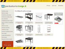 Tablet Screenshot of parduotuviuiranga.lt